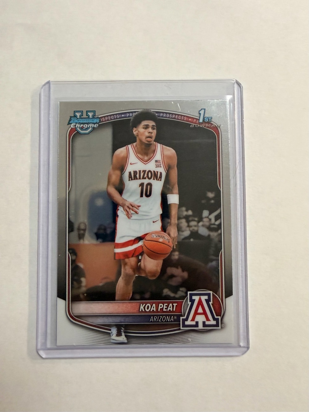 🔥Koa Peat Arizona Wildcats Basketball Rookie Card - White & Red